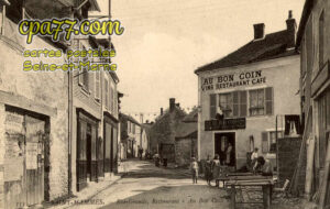 St Mammès (Seine-et-Marne) - Rue-Grande, Restaurant « Au Bon Coin »