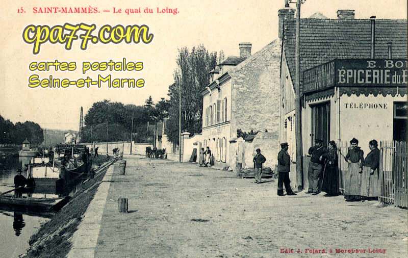 St Mammès (Seine-et-Marne) - Le Quai du Loing