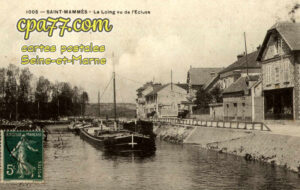 St Mammès (Seine-et-Marne) - Le Loing vu de l&rsquo;Ecluse