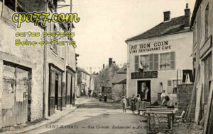 St Mammès (Seine-et-Marne) - Rue Grande. Restaurant « Au Bon Coin »