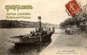 St Mammès (Seine-et-Marne) - Remorqueur faisant du Charbon