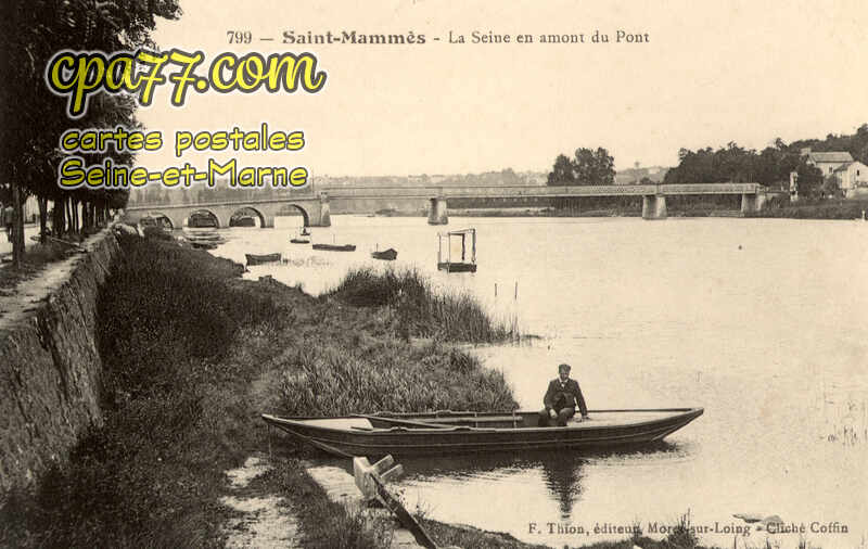St Mammès (Seine-et-Marne) - La Seine en amont du Pont