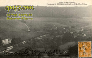 St Ouen Sur Morin (Seine-et-Marne) - Vallée du Petit Morin – Panorama de Busserolles (S.-et-M.) et les Usines