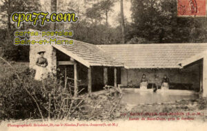 St Ouen Sur Morin (Seine-et-Marne) - Lavoir de Saint-Ouen, près la fontaine