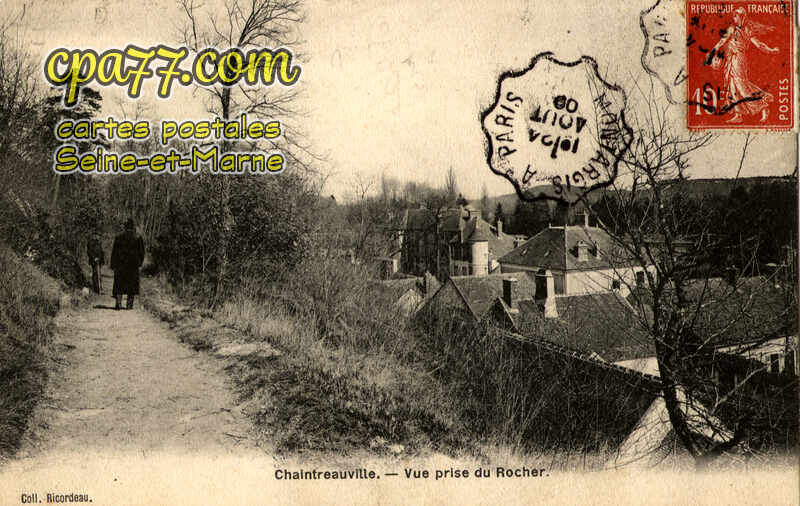 St Pierre Lès Nemours (Seine-et-Marne) - Vue prise du Rocher