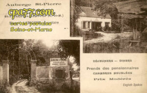 St Pierre Lès Nemours (Seine-et-Marne) - Auberge St-Pierre – Route Ronde – Henri Lemoine, propriétaire