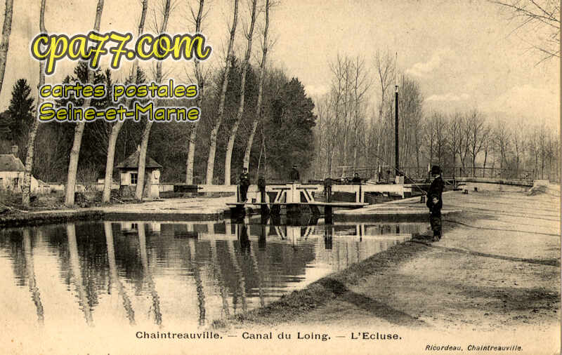 St Pierre Lès Nemours (Seine-et-Marne) - Canal du Loing – L&rsquo;Ecluse