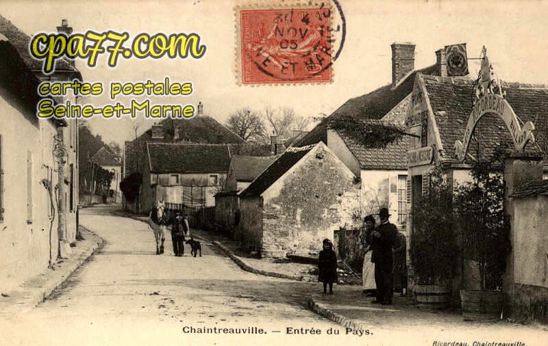 St Pierre Lès Nemours (Seine-et-Marne) - Entrée du Pays