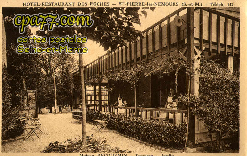 St Pierre Lès Nemours (Seine-et-Marne) - Hôtel-Restaurant des Roches