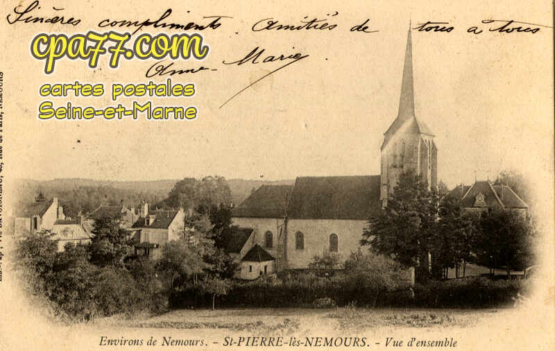 St Pierre Lès Nemours (Seine-et-Marne) - Vue d&rsquo;Ensemble
