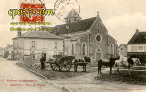 Saints (Seine-et-Marne) - Place de l&rsquo;Eglise