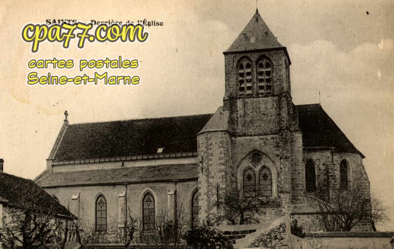 Saints (Seine-et-Marne) - Derrière de l&rsquo;Eglise