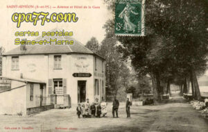 St Siméon (Seine-et-Marne) - Avenue et Hôtel de la Gare
