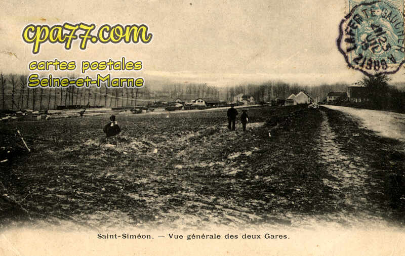 St Siméon (Seine-et-Marne) - Vue générale des deux Gares