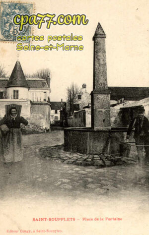 St Soupplets (Seine-et-Marne) - Place de la Fontaine