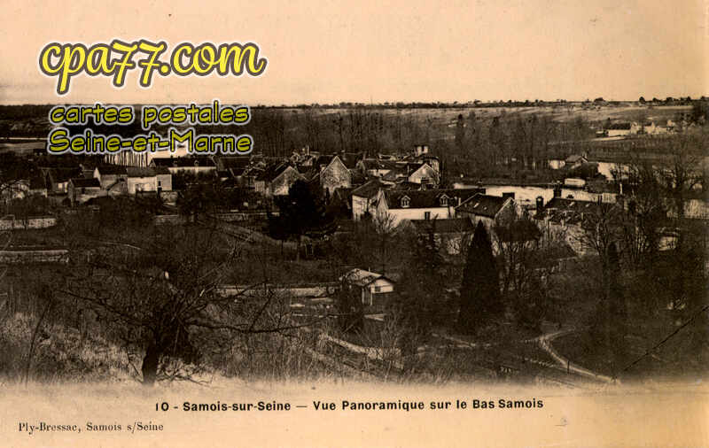 Samois Sur Seine (Seine-et-Marne) - Vue panoramique sur le Bas-Samois