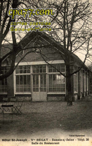 Samois Sur Seine (Seine-et-Marne) - Hôtel St-Joseph – Vve Bégat – Salle du Restaurant