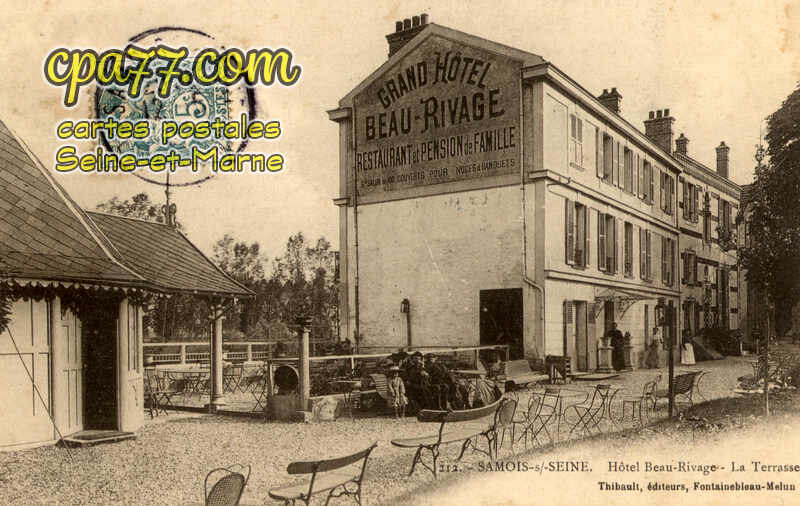 Samois Sur Seine (Seine-et-Marne) - Hôtel beau-Rivage – La Terrasse