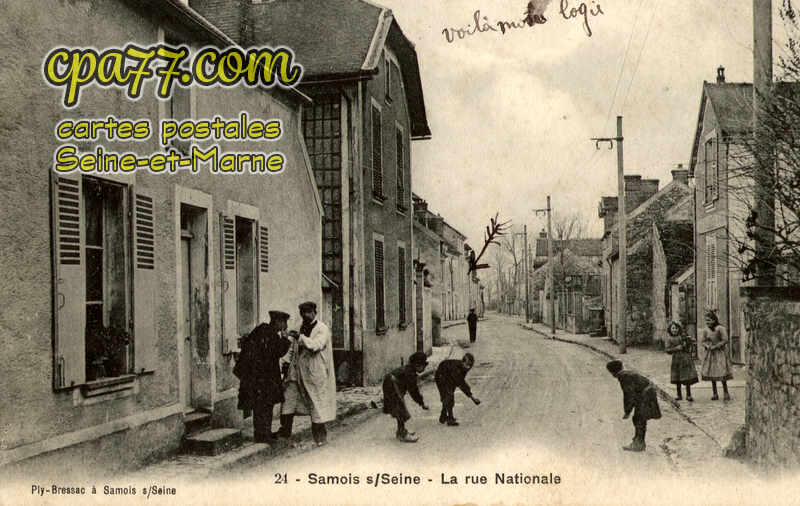 Samois Sur Seine (Seine-et-Marne) - La Rue Nationale