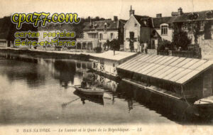 Samois Sur Seine (Seine-et-Marne) - Le Lavoir et le Quai de la République