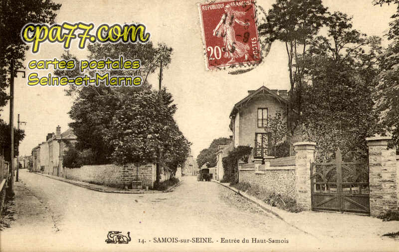 Samois Sur Seine (Seine-et-Marne) - Entrée du Haut-Samois