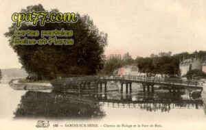 Samois Sur Seine (Seine-et-Marne) - Chemin de halage et le Pont de bois