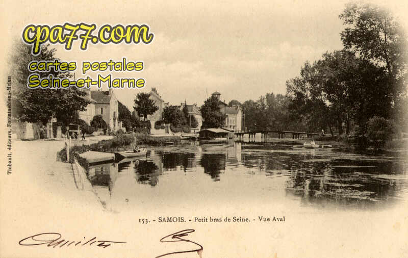 Samois Sur Seine (Seine-et-Marne) - Petit bras de Seine – Vue Aval