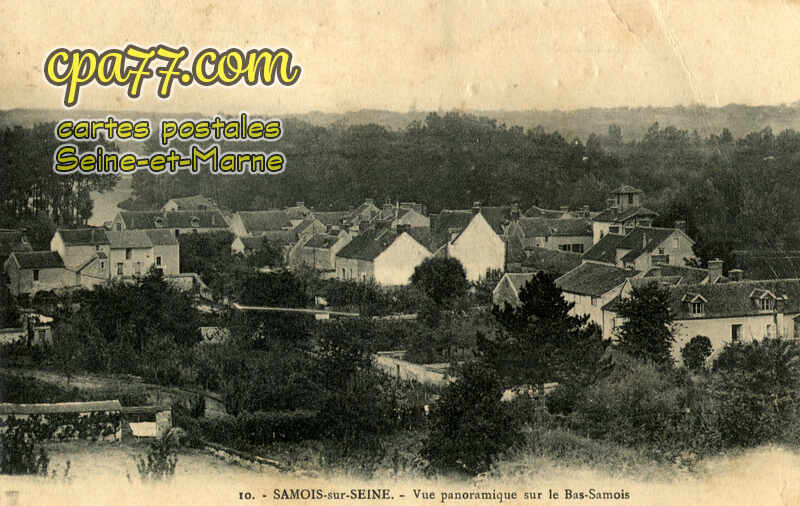 Samois Sur Seine (Seine-et-Marne) - Vue panoramique sur le Bas-Samois