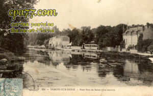 Samois Sur Seine (Seine-et-Marne) - Petit bras de Seine (vue amont) (en l&rsquo;état)