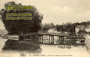 Samois Sur Seine (Seine-et-Marne) - Chemin de Halage et le Pont de Bois