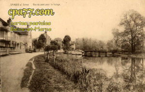 Samois Sur Seine (Seine-et-Marne) - Vue du Pont pour le Halage