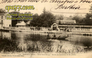 Samois Sur Seine (Seine-et-Marne) - Hôtel Beau-Rivage – Entrée du Restaurant et des Jardins