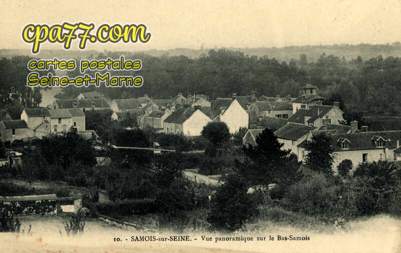 Samois Sur Seine (Seine-et-Marne) - Vue panoramique sur le Bas-Samois