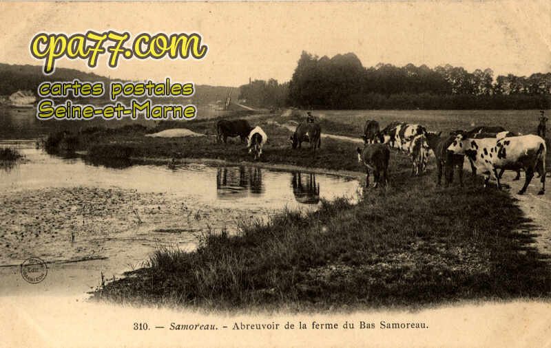 Samoreau (Seine-et-Marne) - Abreuvoir de la Ferme du Bas Samoreau