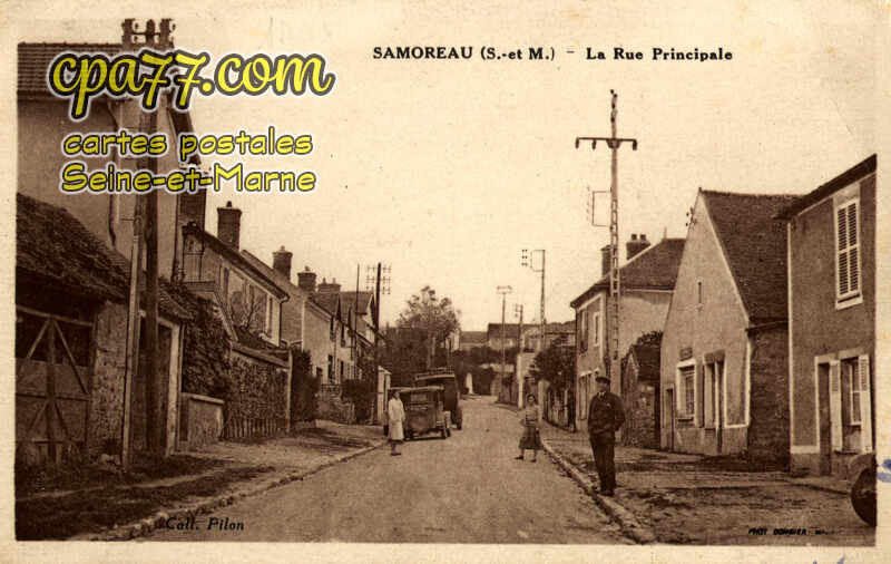 Samoreau (Seine-et-Marne) - La Rue Principale