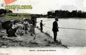 Samoreau (Seine-et-Marne) - Un groupe de Pêcheurs