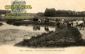 Samoreau (Seine-et-Marne) - Abreuvoir de la Ferme du Bas-Samois