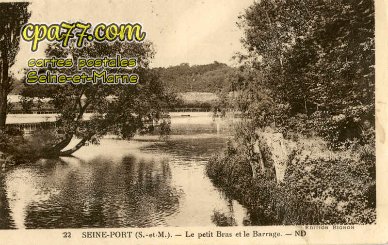 Seine Port (Seine-et-Marne) - Le Petit Bras et le Barrage