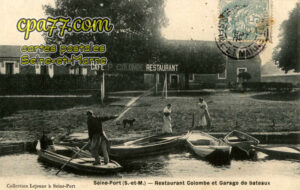 Seine Port (Seine-et-Marne) - Restaurant Colombe et Garage de bateaux