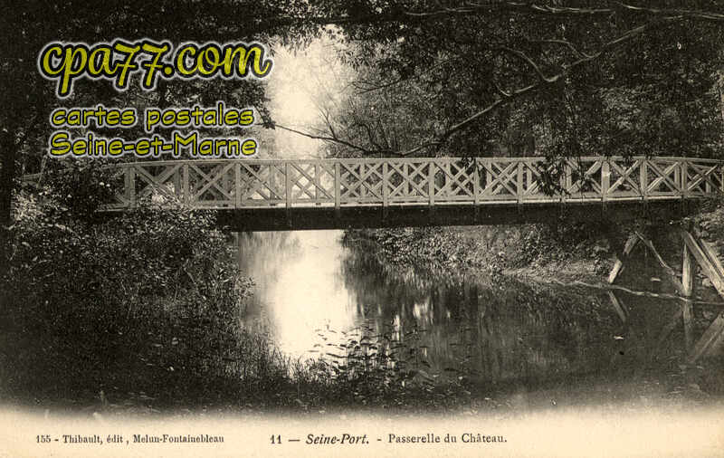Seine Port (Seine-et-Marne) - Passerelle du Château