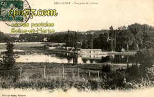 Seine Port (Seine-et-Marne) - Vue prise de la Gare