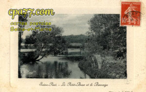 Seine Port (Seine-et-Marne) - Le Petit-Bras et le Barrage