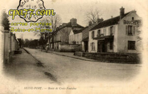 Seine Port (Seine-et-Marne) - Route de Croix-Fontaine