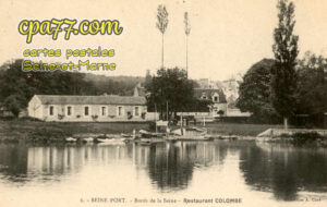 Seine Port (Seine-et-Marne) - Bords de la Seine – Restaurant Colombe