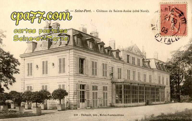 Seine Port (Seine-et-Marne) - Château de Sainte-Assise (côté Nord)