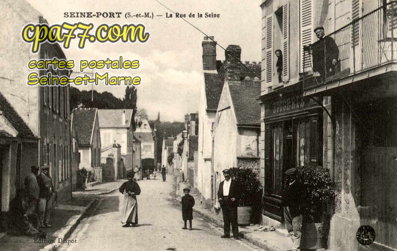 Seine Port (Seine-et-Marne) - La Rue de la Seine