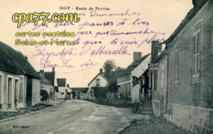 Sigy (Seine-et-Marne) - Route de Provins