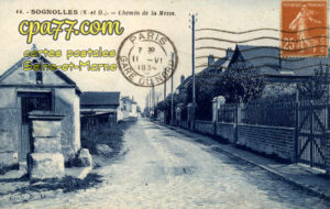 Sognolles En Montois (Seine-et-Marne) - Chemin de la Messe