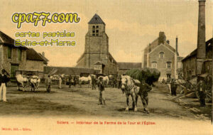 Solers (Seine-et-Marne) - Intérieur de la Ferme de la Tour et l&rsquo;Eglise