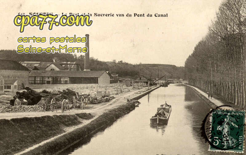 Souppes Sur Loing (Seine-et-Marne) - Le Port et la Sucrerie vus du Pont du Canal